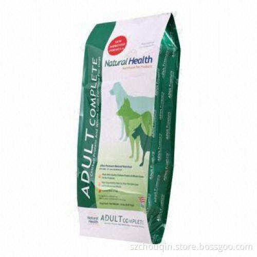 Stand Up Pet Food Bags with Zipper and Tear Notch for Dog, Cat, Bird, High Moisture Barrier